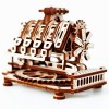 Wooden City - 3D V8 Engine Model - Brown
